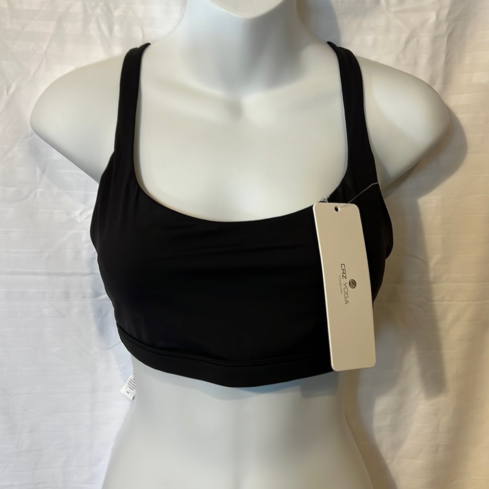 NWT CRZ Yoga Strappy Bra